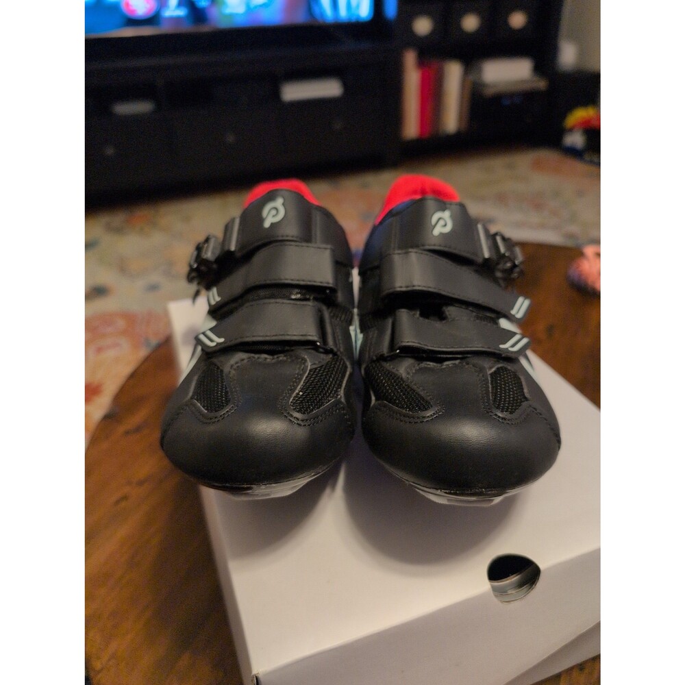 EUC Peloton cycling shoes with look delta cleats and box EU 43 US men's 10 - Picture 2 of 7